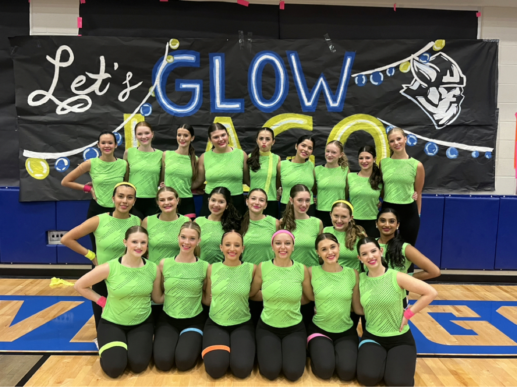 Click to watch Valkyries & Cheer combined routine at Neon Pep Rally